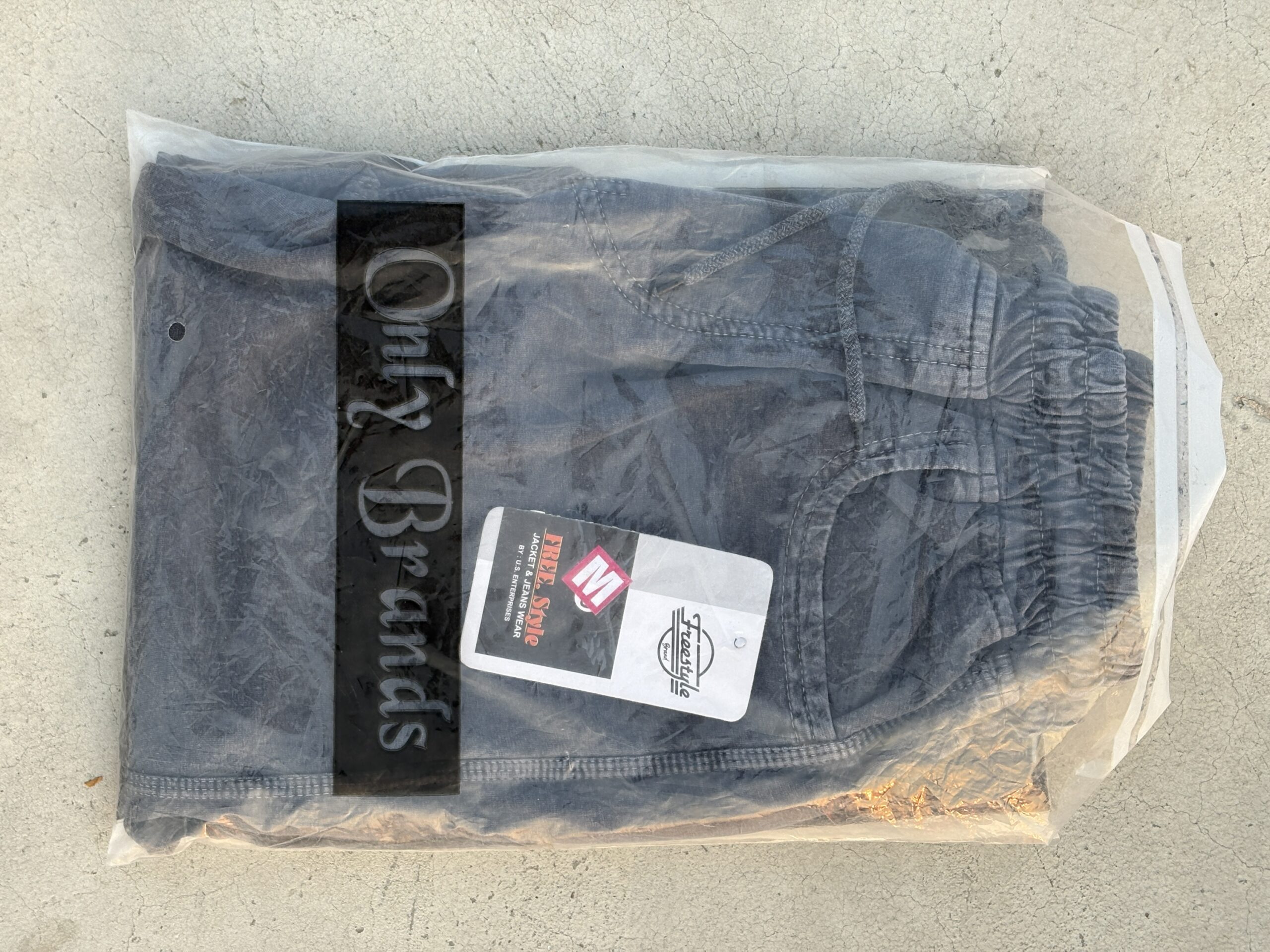 Men’s Charcoal Grey Denim Jogger Lower - Image 3
