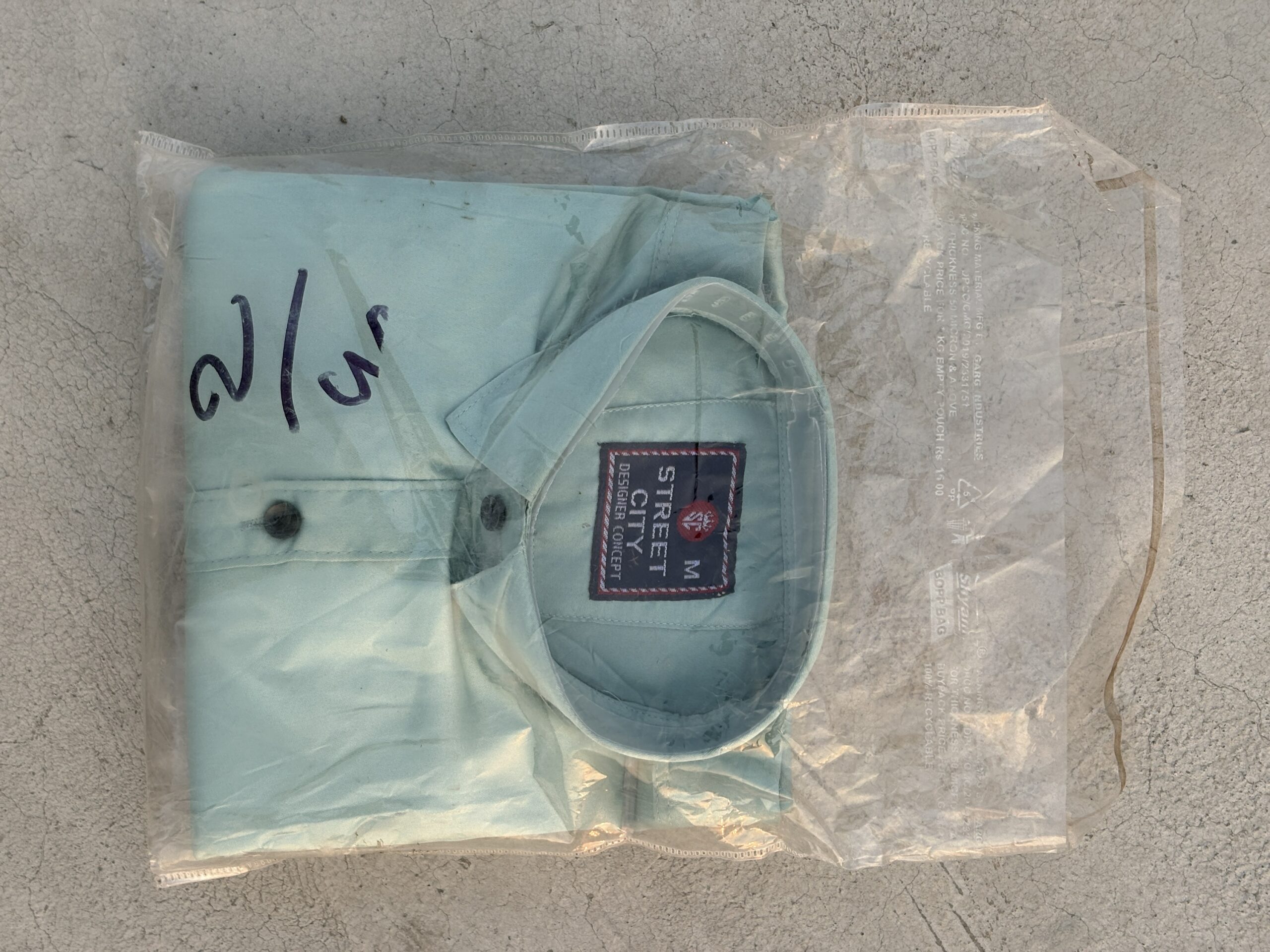 Men’s Mint Green Casual Formal Shirt - Image 3