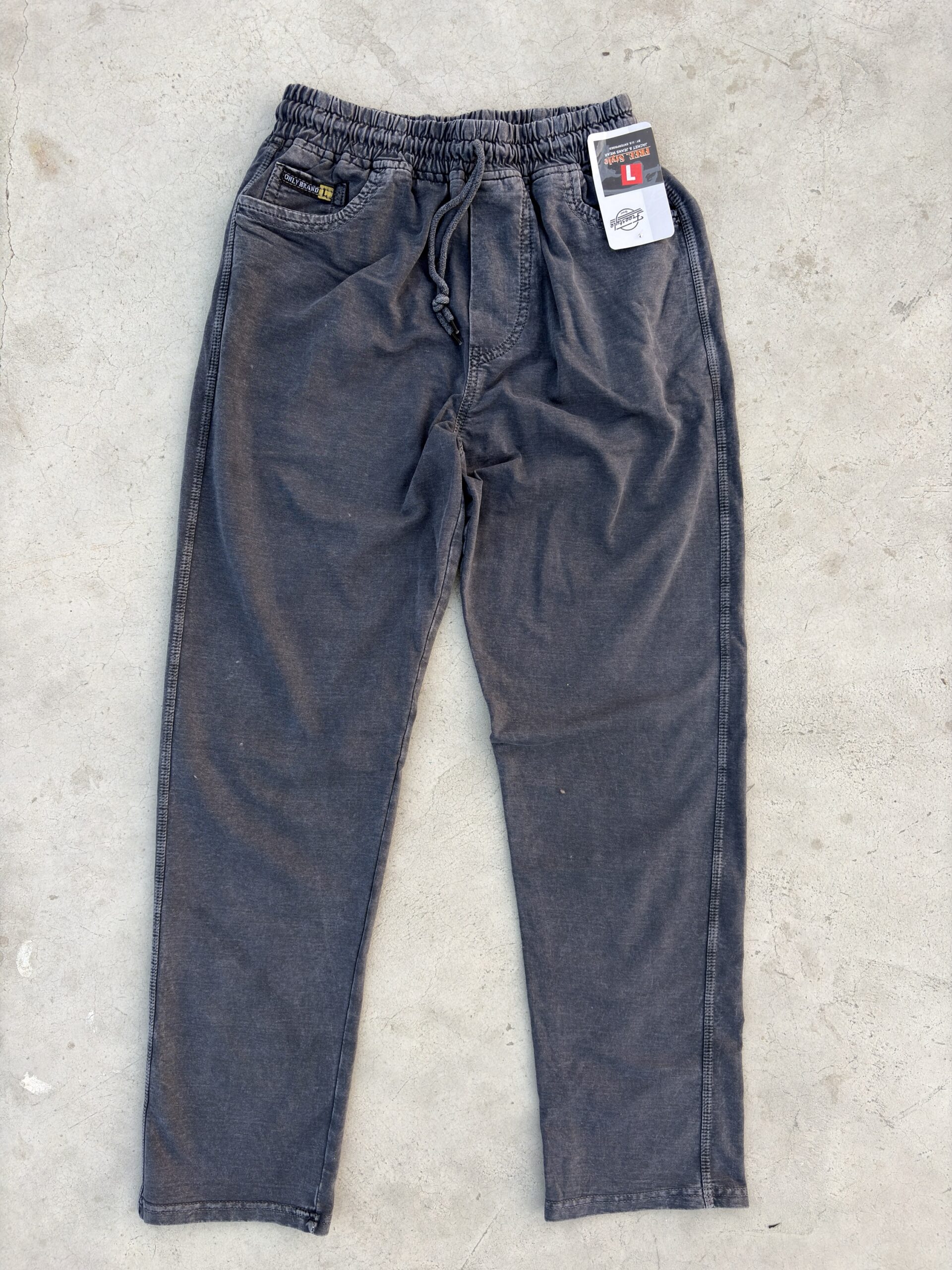 Men’s Charcoal Grey Denim Jogger Lower