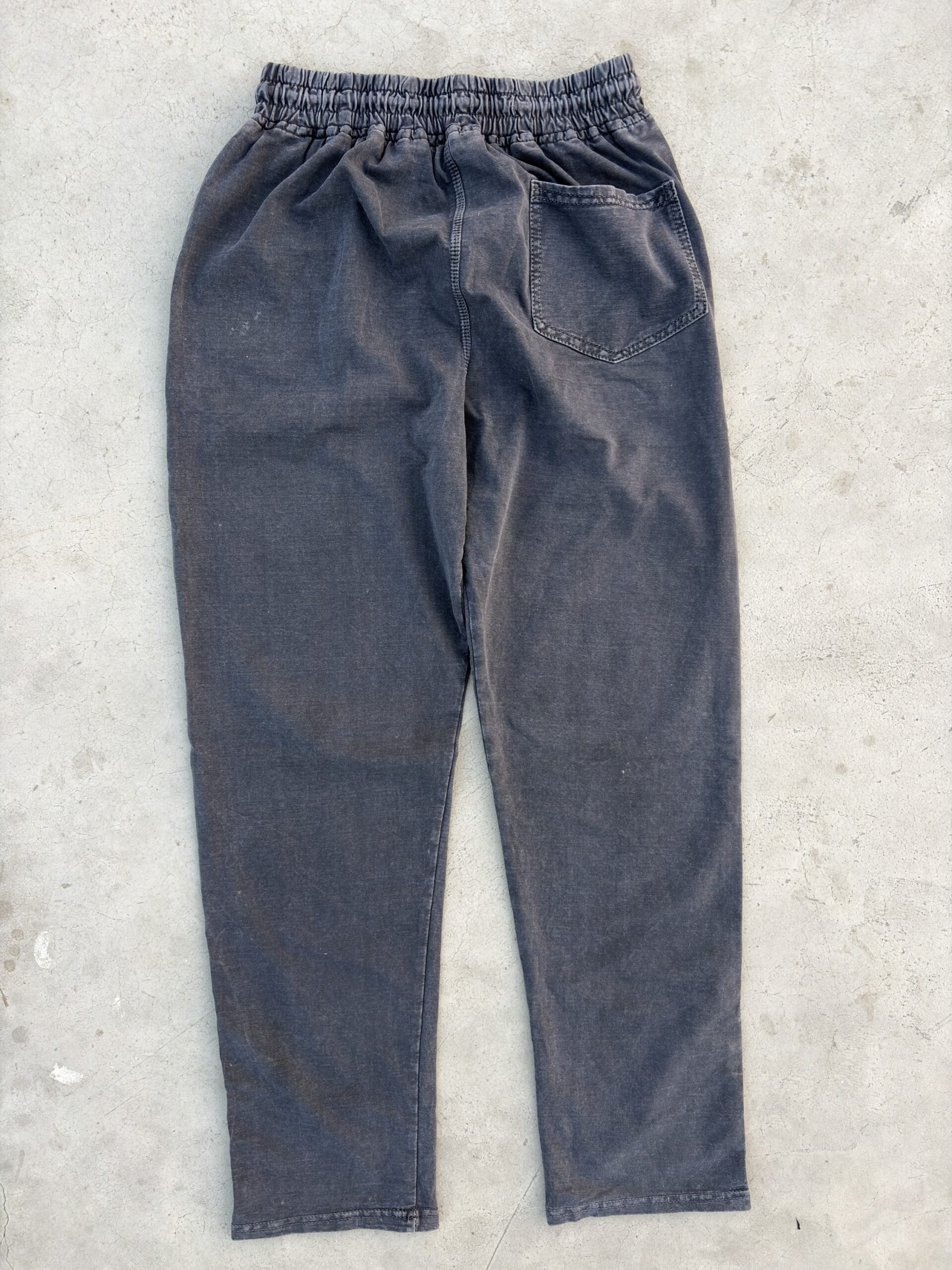 Men’s Charcoal Grey Denim Jogger Lower - Image 2
