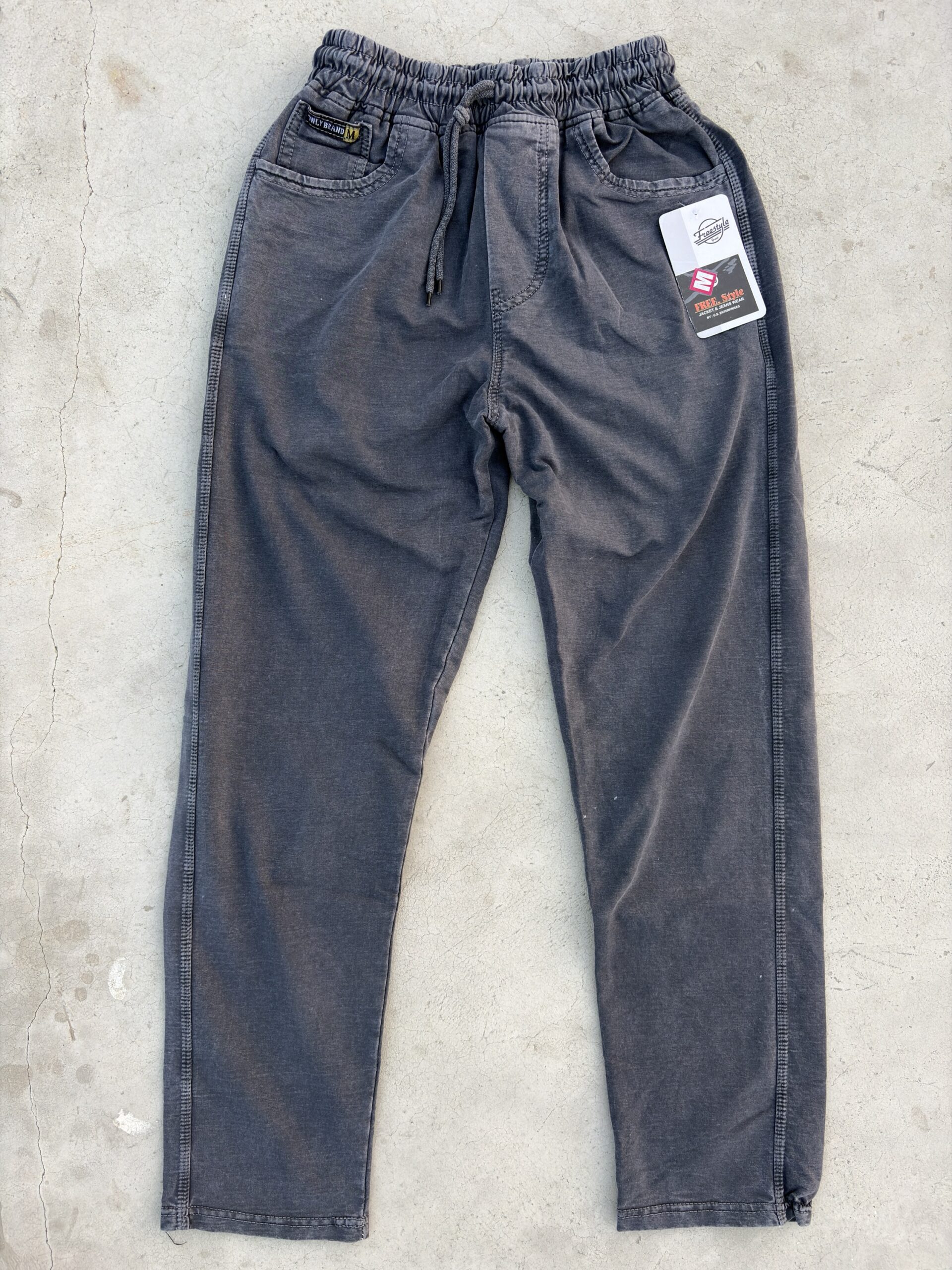 Men’s Charcoal Grey Denim Jogger Lower