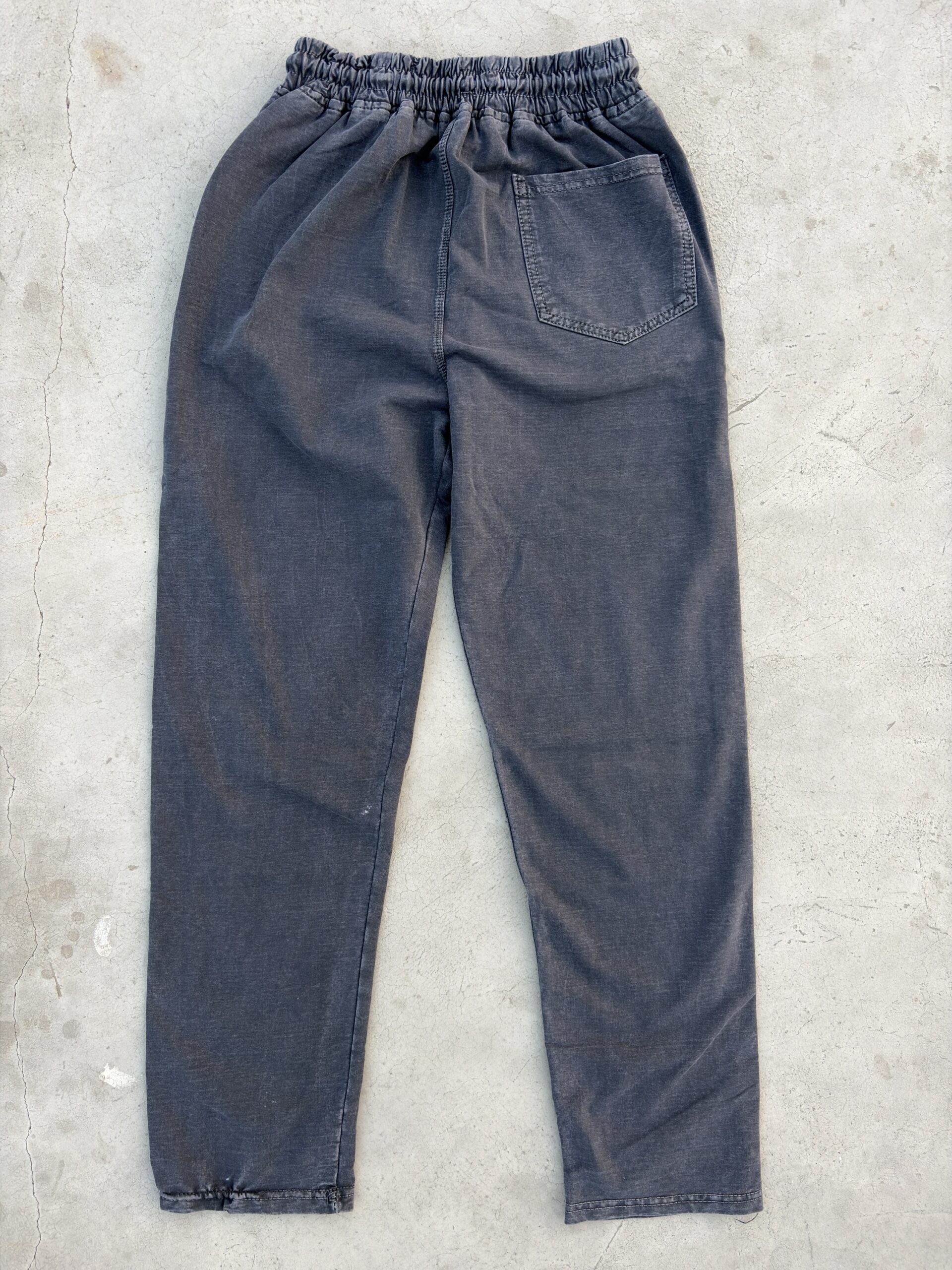 Men’s Charcoal Grey Denim Jogger Lower - Image 2