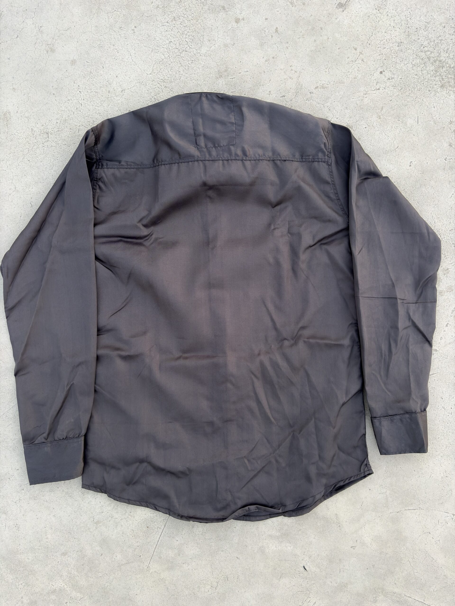 Men’s Dark Grey Casual Formal Shirt - Image 2